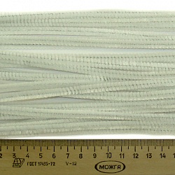 Синель-проволока 6 мм*30 см белая