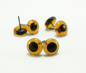 Глазки для игрушек "Sovushka" коричневые 9 мм, 3 пары