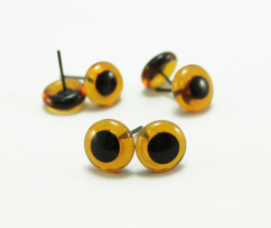 Глазки для игрушек "Sovushka" коричневые 8 мм, 4 пары