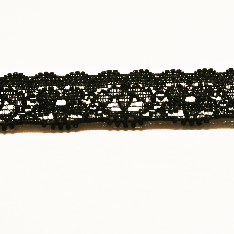 Кружево эластичное арт. 9356 (черный)